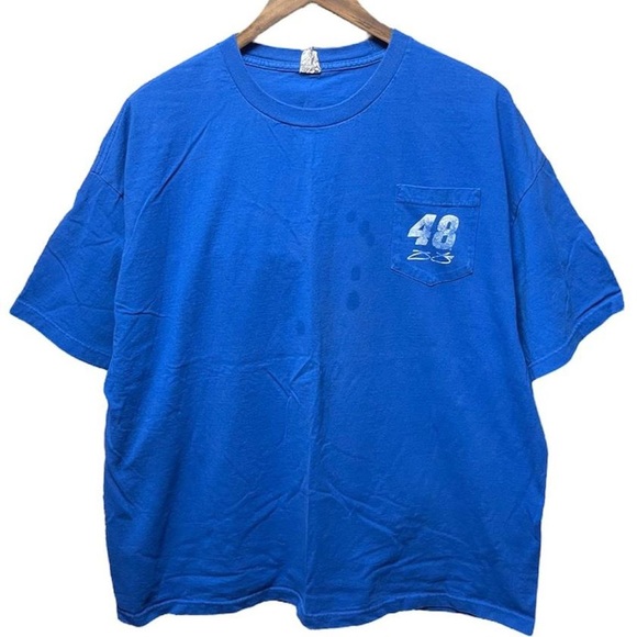 Jimmie Johnson Lowe’s racing nascar front pocket short sleeve 48 car T-Shirt - Picture 1 of 5